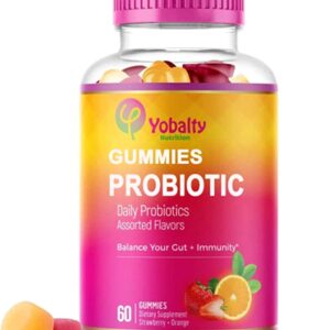 Subscribe & Save 15% , VEGAN Probiotic Gummies, Vaginal Health + PH Balance,Sugar-Free for Women, 5 billion CFUs, Immune Support, Gut & digestive Health Daily (60 Gummy-1 pack)